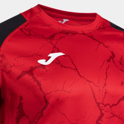 Футболка JOMA CAMISETA MANGA CORTA HISPA V ROJO NEGRO