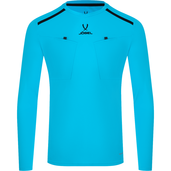 Футболка судейская с длинным рукавом JOGEL DIVISION PerFormDRY Referee LS Tee, голубой