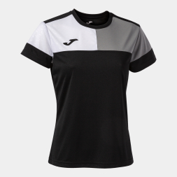 Футболка JOMA CAMISETA MANGA CORTA CREW V NEGRO GRIS