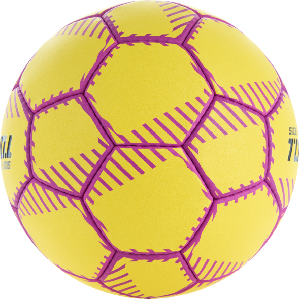 Мяч ганд. TORRES Club, H32432, р.2, ПУ, 5 подкл. слоев, руч. сшивка, желтый