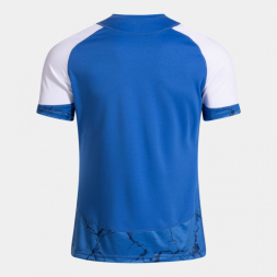 Футболка JOMA CAMISETA MANGA CORTA HISPA V ROYAL BLANCO