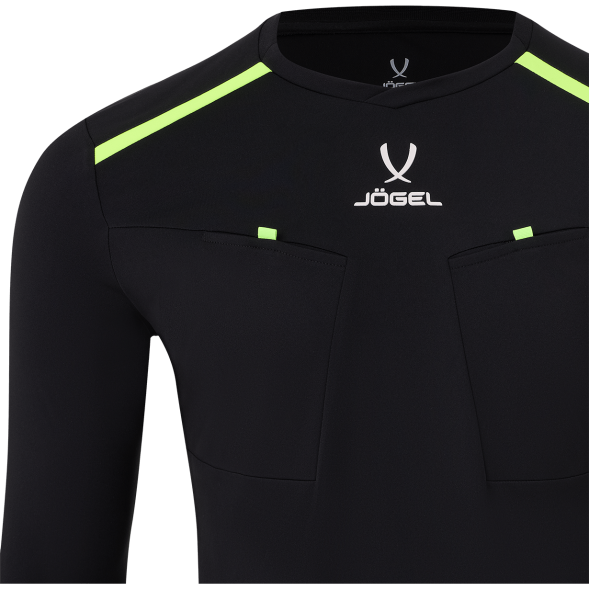 Футболка судейская с длинным рукавом JOGEL DIVISION PerFormDRY Referee LS Tee, черный