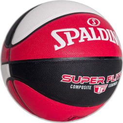 СЦ*Мяч баск. SPALDING Super Flite 76929z, р.7, синт. кожа ( композит), красно-черно-белый