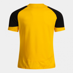 Футболка JOMA CAMISETA MANGA CORTA HISPA V AMARILLO NEGRO