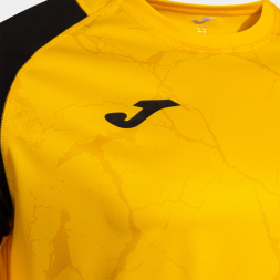 Футболка JOMA CAMISETA MANGA CORTA HISPA V AMARILLO NEGRO