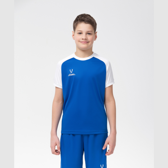 Футболка игровая JOGEL CAMP Reglan Jersey, синий/белый, детский
