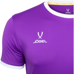 Футболка футбольная JÖGEL CAMP Origin, фиолетовый/белый