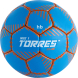 Мяч ганд. TORRES Club, H32441, р.1, ПУ, 5 подкл. слоев, руч. сшивка, синий
