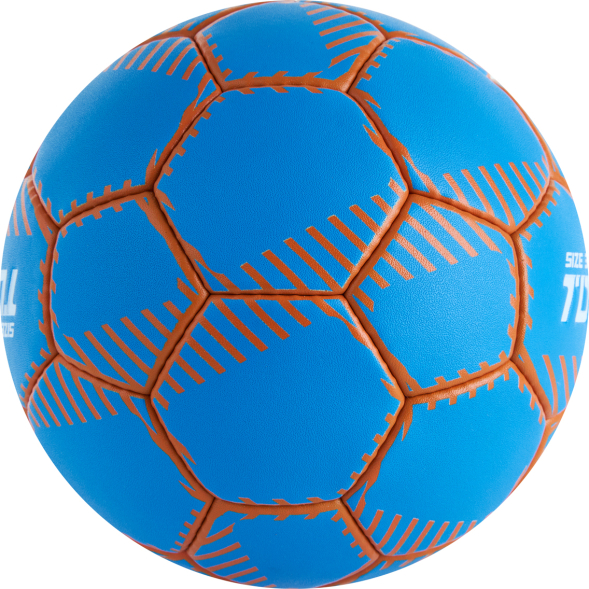 Мяч ганд. TORRES Club, H32442, р.2, ПУ, 5 подкл. слоев, руч. сшивка, синий