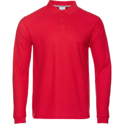 Рубашка поло мужская STAN длинный рукав хлопок/полиэстер 185, 104S