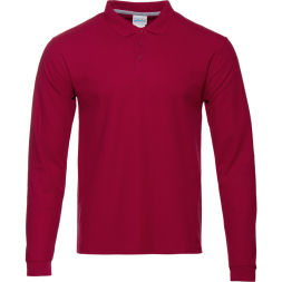Рубашка поло мужская STAN длинный рукав хлопок/полиэстер 185, 104S