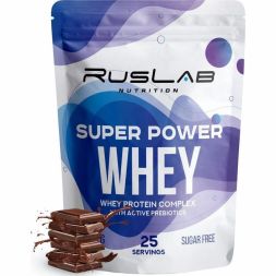Протеин RusLabNutrition Super Power Whey Шоколад, 800 г