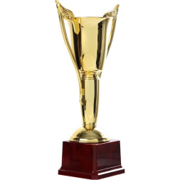 Кубок 181B, зол., подставка пластик, 28 × 14 × 7 см