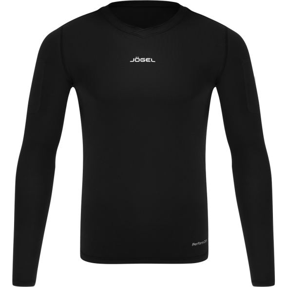 Футболка компрессионная с длинным рукавом судейская JOGEL PerFormDRY Referee Baselayer Tee LS, черный