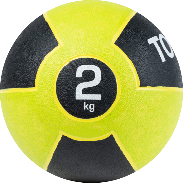 Медбол TORRES AL00231, 1кг, желто-черный