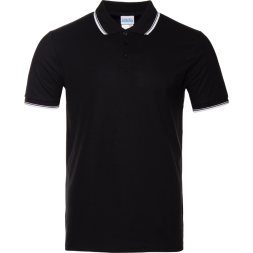 Рубашка поло мужская STAN с окантовкой хлопок/полиэстер 185, 04T