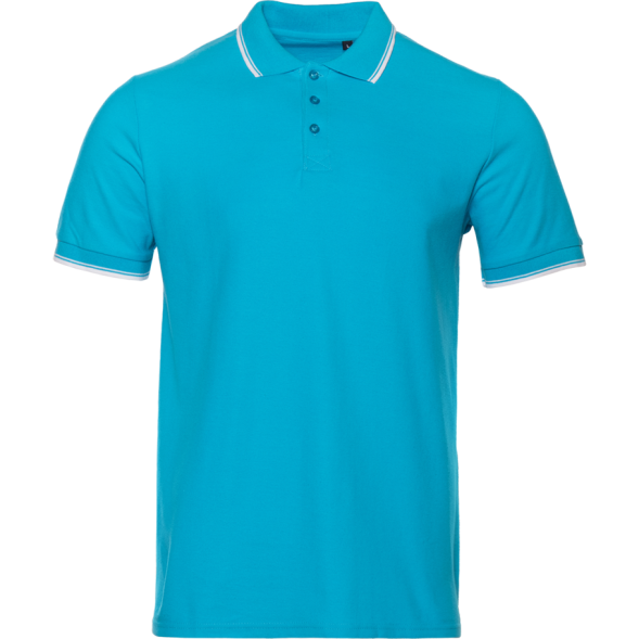 Рубашка поло мужская STAN с окантовкой хлопок/полиэстер 185, 04T