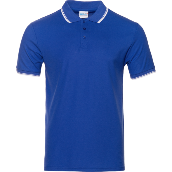 Рубашка поло мужская STAN с окантовкой хлопок/полиэстер 185, 04T