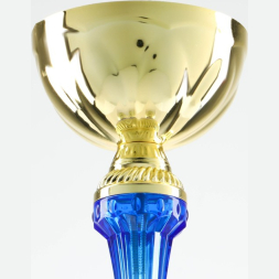 Кубок 132A, наградная фигура, золото, подставка камень, 28 × 10 × 9 см.