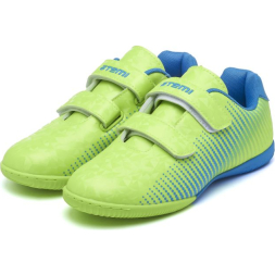 Бутсы футбольные ATEMI, SBA-006 INDOOR KIDS, цв. ярко-салатовый/ синий (28)