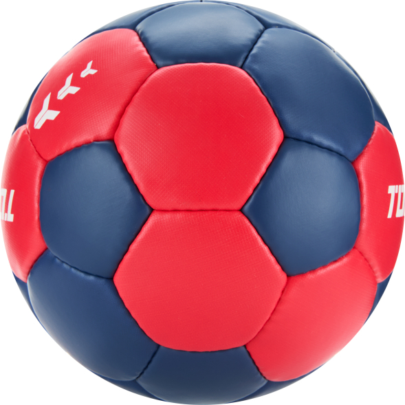 Мяч ганд. TORRES Training, H32453, р.3, ПУ, 4 подкл. слоя, руч. сшивка, сине-красный