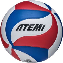 Мяч волейбольный Atemi CHAMPION (N) синтетическая кожа PU Soft, син/бел/красн,18 п, клееный, 65-67см