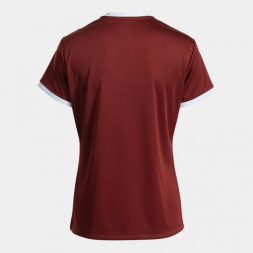 Футболка JOMA CAMISETA MANGA CORTA COMBI PREMIUM BURDEOS BLANCO