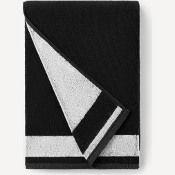 Полотенце спортивное JOGEL ESSENTIAL Towel L, 70х140, черный/белый