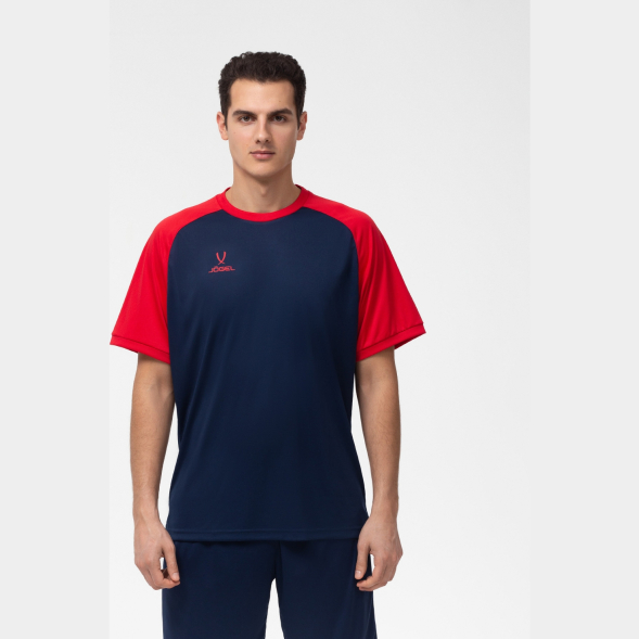 Футболка игровая JOGEL CAMP Reglan Jersey, темно-синий/красный