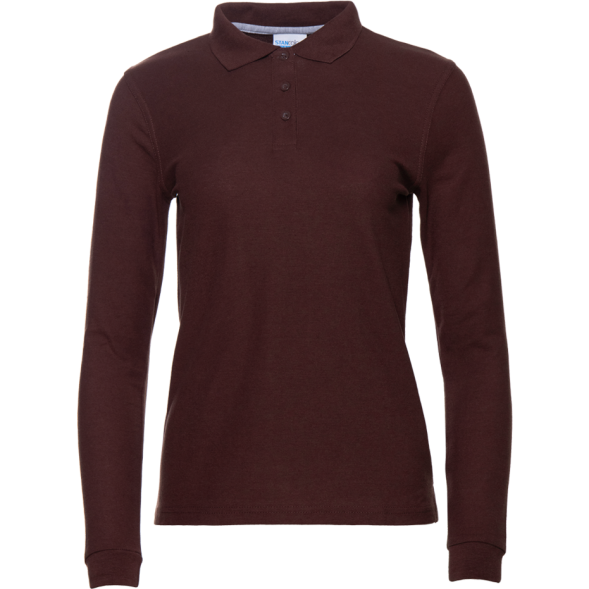 Рубашка поло женская STAN длинный рукав хлопок/полиэстер 185, 04SW