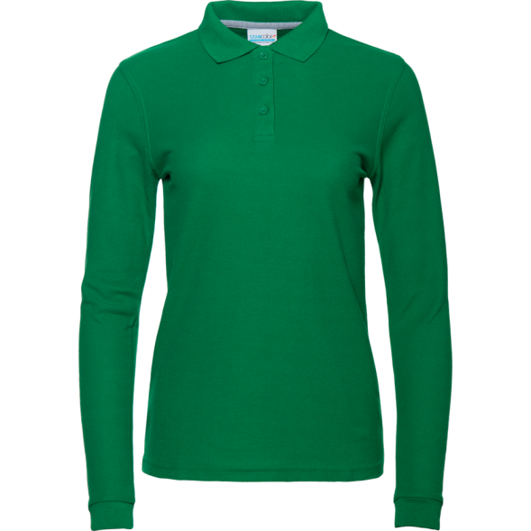 Рубашка поло женская STAN длинный рукав хлопок/полиэстер 185, 04SW