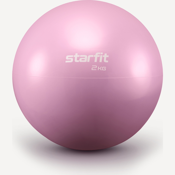 Медбол STARFIT GB-703, 2 кг, розовый пастель