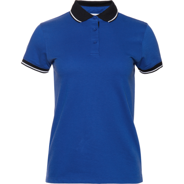 Рубашка поло женская STAN с контрастными деталями хлопок/полиэстер 185, 04CW
