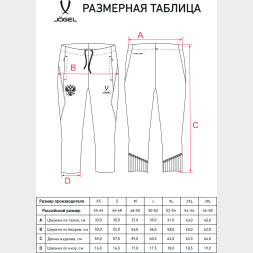 Брюки тренировочные JOGEL NATIONAL PerFormDRY 3/4 Training Pants, темно-синий
