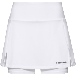 Юбка-шорты тренир. жен. HEAD Club Basic Skort Long W 814539-WH-XS,р.XS,92%полиэстер,8% эластан,белый
