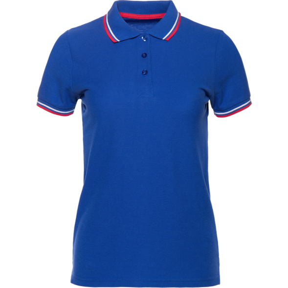 Рубашка поло женская триколор STAN хлопок/полиэстер 185, 04WRUS