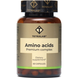 Комплекс аминокислоты премиум TETRALAB, 60 капсул по 628 мг