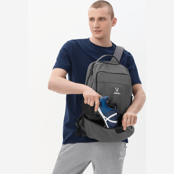 Рюкзак с двойным дном JOGEL CAMP Double Bottom 2.0, темно-серый