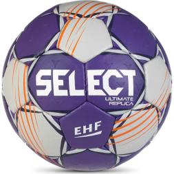 Мяч ганд. SELECT Ultimate Replica v24 ,1670850999, р.1, EHF Appr, ПУ, руч.сш, фиолетово-белый