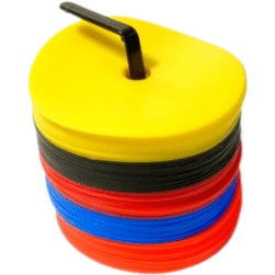 Маркеры резиновые, плоские, 5 цветов, 15 шт, на пластиковом держателе