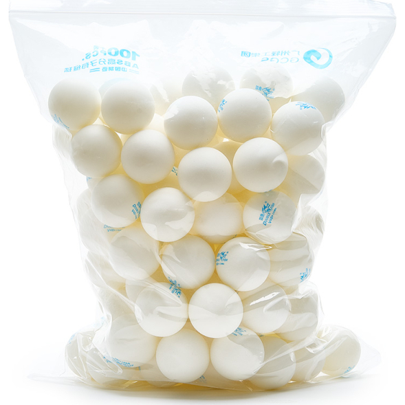 Мяч для наст.тенниса DOUBLE FISH No-Star Ball,арт.V40+PU,.упак.100 шт., ПУ-пакет,белый