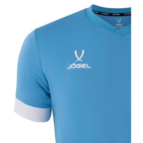 Футболка игровая JOGEL DIVISION PerFormDRY Union Jersey, голубой/белый/белый
