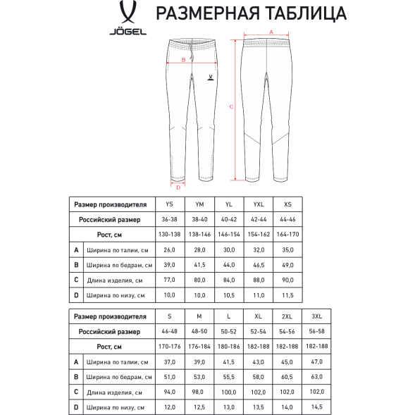 Брюки тренировочные JOGEL CAMP 2 Training Pants, черный