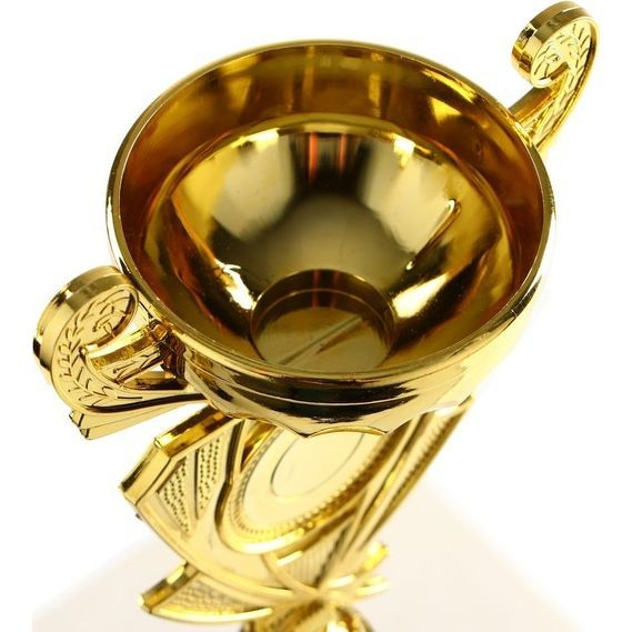 Кубок 182C, зол., подставка пластик, 21 × 10.5 × 7.5 см