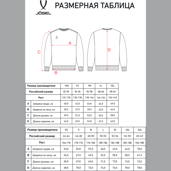 Свитшот JOGEL ESSENTIAL Sweatshirt, серый меланж