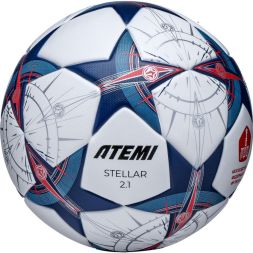 Мяч футбольный Atemi STELLAR-2.1, PU+EVA,  р.5, Thermo mould (б/швов), окруж 68-71