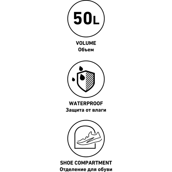 Сумка спортивная JOGEL DIVISION Medium Bag, черный