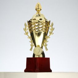 Кубок 184B, зол., подставка пластик, 26 × 11 × 7.5 см