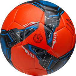 Мяч футбольный JOGEL Championship №5, оранжевый/синий/черный