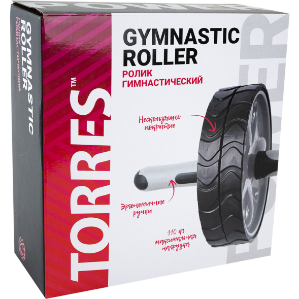 Ролик гимнастический двойной TORRES PL5013